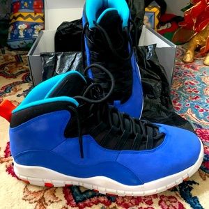 Air Jordan 10 retro (racer blue and team orange)